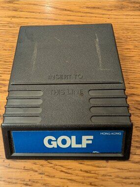 Vintage Mattel Intellivision Golf Game 1980 + 2 Original Overlays